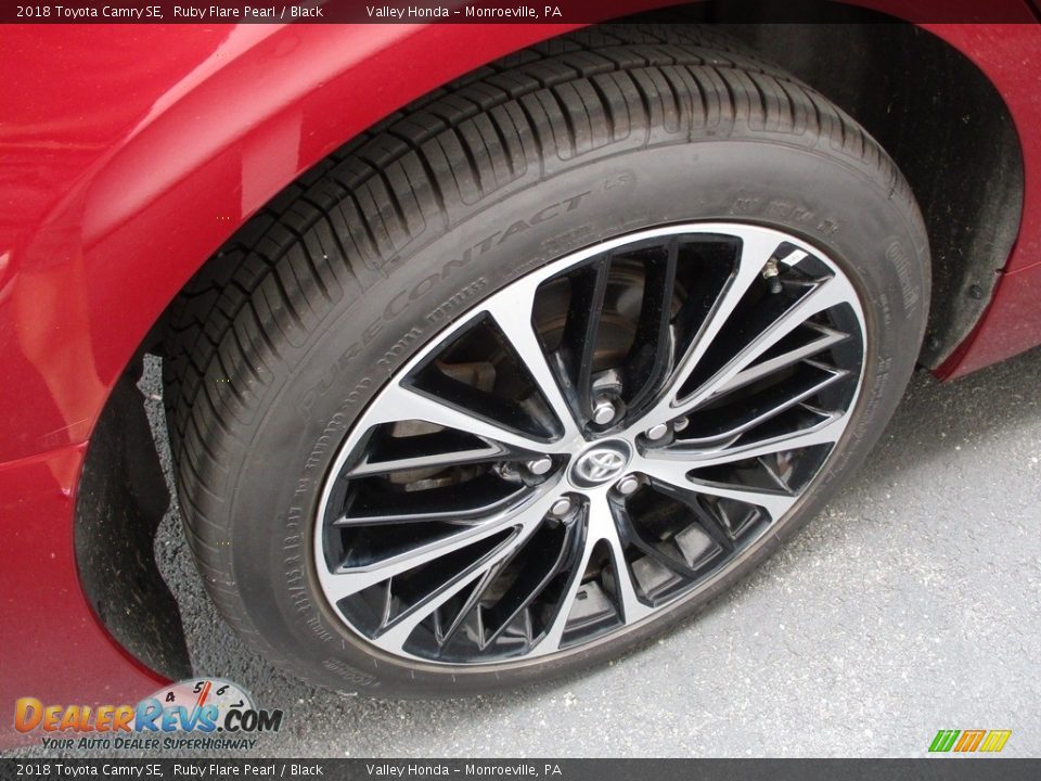 2018 Toyota Camry SE Ruby Flare Pearl / Black Photo #6