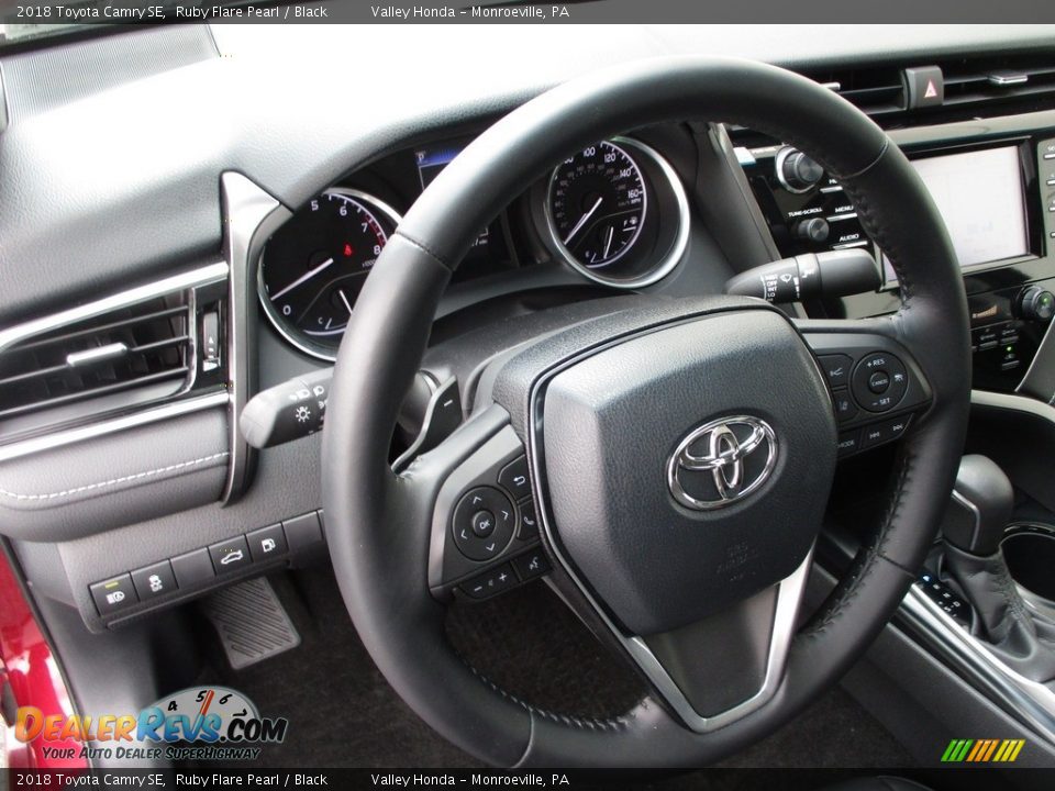 2018 Toyota Camry SE Ruby Flare Pearl / Black Photo #14