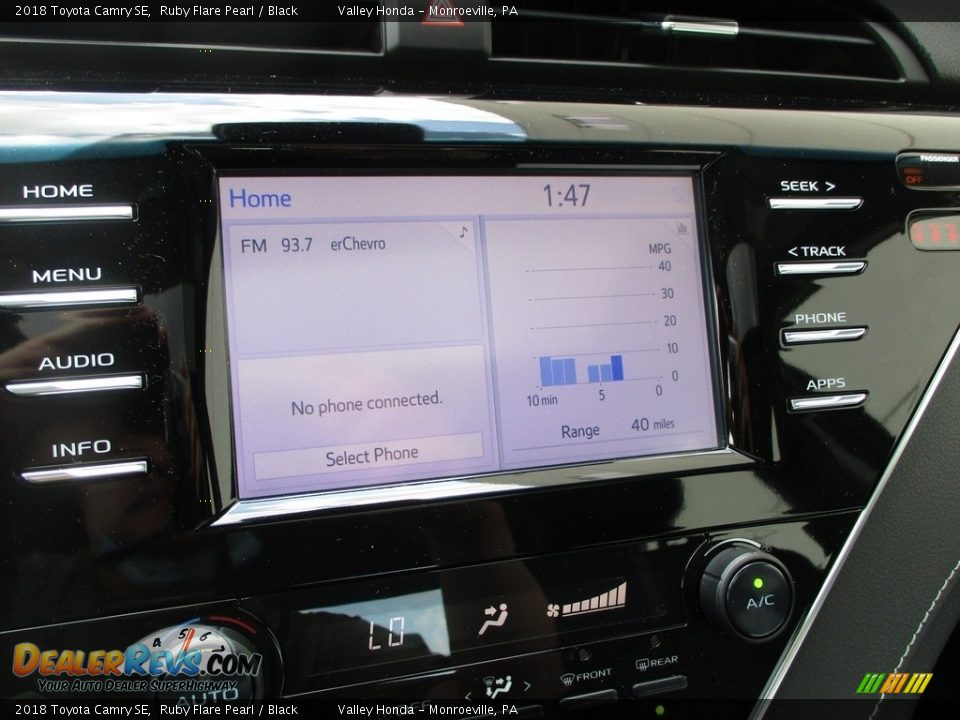 2018 Toyota Camry SE Ruby Flare Pearl / Black Photo #16