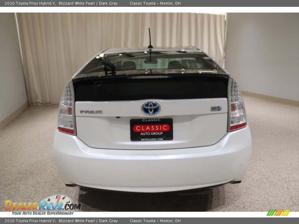 2010 Toyota Prius Hybrid V Blizzard White Pearl / Dark Gray Photo #4