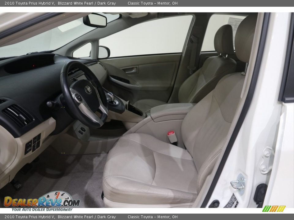 2010 Toyota Prius Hybrid V Blizzard White Pearl / Dark Gray Photo #6
