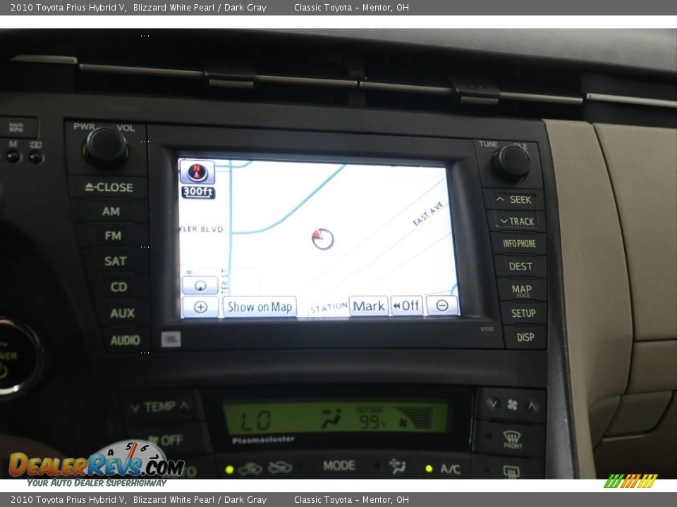 2010 Toyota Prius Hybrid V Blizzard White Pearl / Dark Gray Photo #12