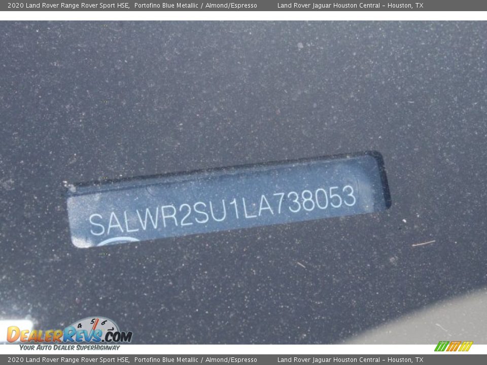 2020 Land Rover Range Rover Sport HSE Portofino Blue Metallic / Almond/Espresso Photo #28