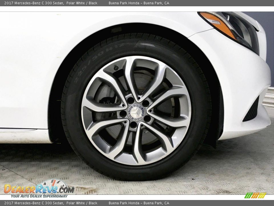 2017 Mercedes-Benz C 300 Sedan Polar White / Black Photo #8