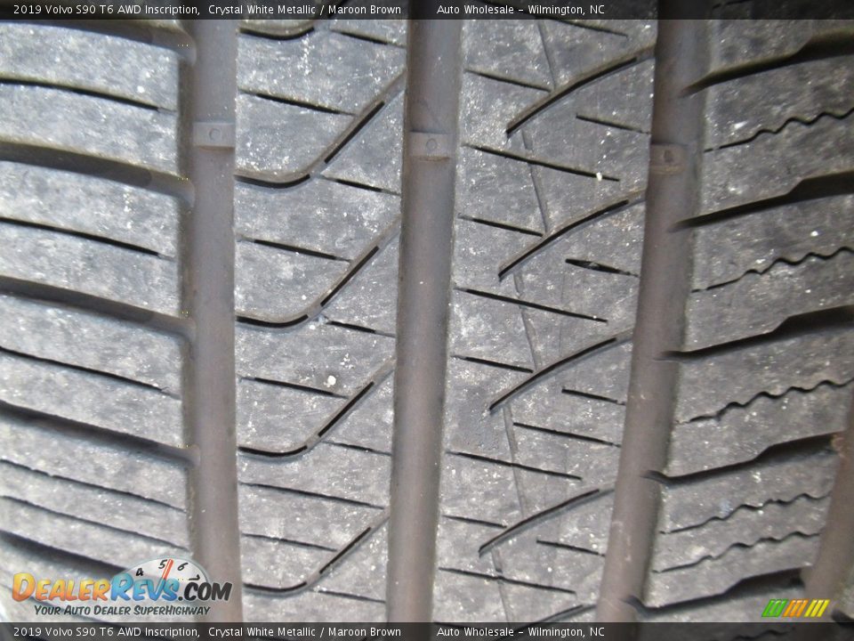 2019 Volvo S90 T6 AWD Inscription Crystal White Metallic / Maroon Brown Photo #9