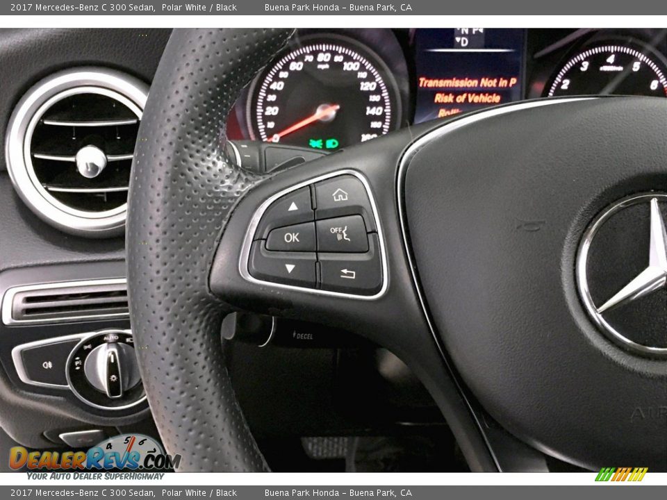 2017 Mercedes-Benz C 300 Sedan Polar White / Black Photo #14
