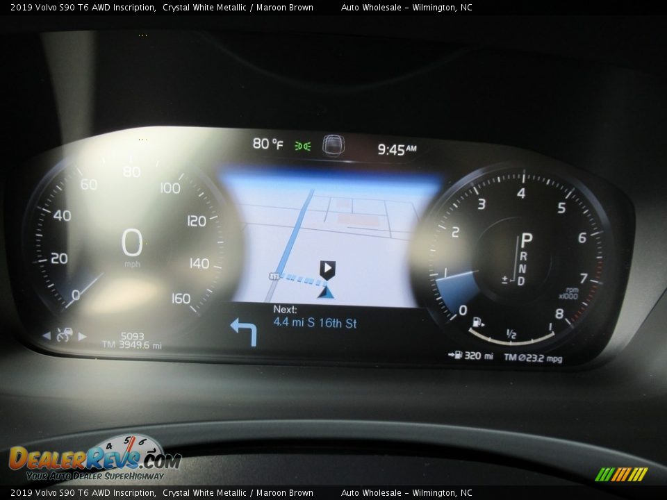 2019 Volvo S90 T6 AWD Inscription Crystal White Metallic / Maroon Brown Photo #16