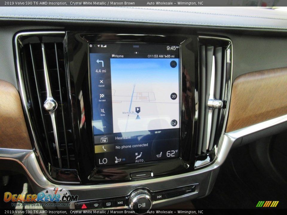 2019 Volvo S90 T6 AWD Inscription Crystal White Metallic / Maroon Brown Photo #17