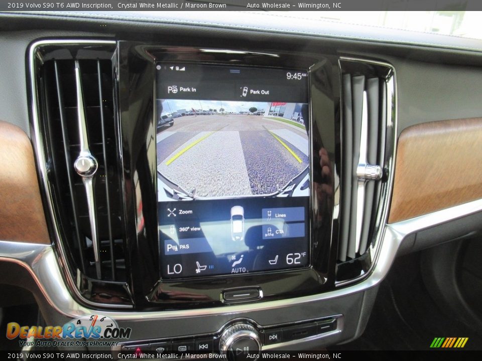 2019 Volvo S90 T6 AWD Inscription Crystal White Metallic / Maroon Brown Photo #18