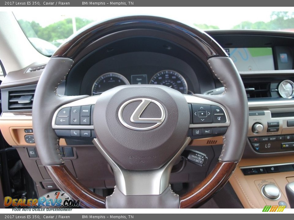 2017 Lexus ES 350 Caviar / Flaxen Photo #13