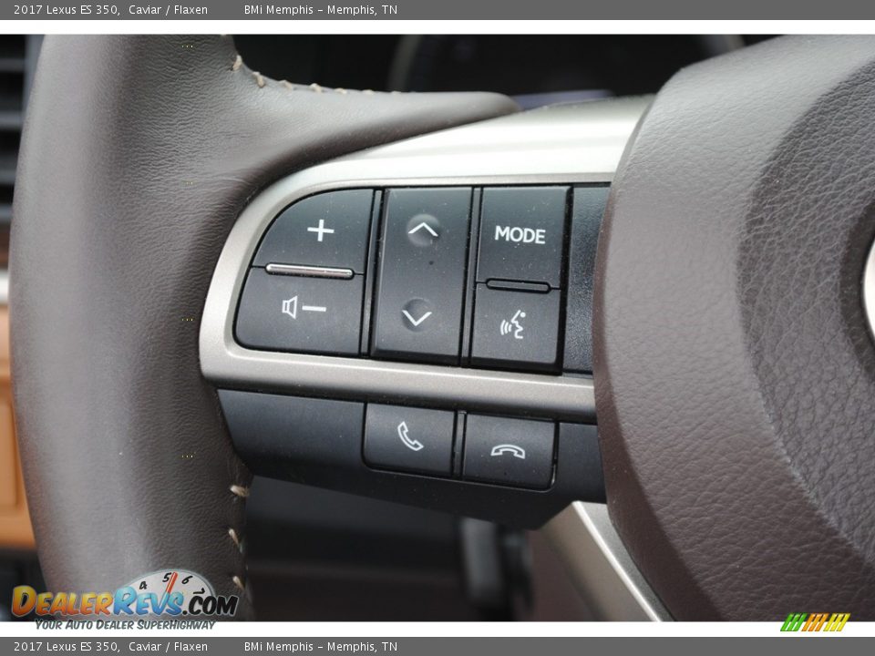 2017 Lexus ES 350 Caviar / Flaxen Photo #14