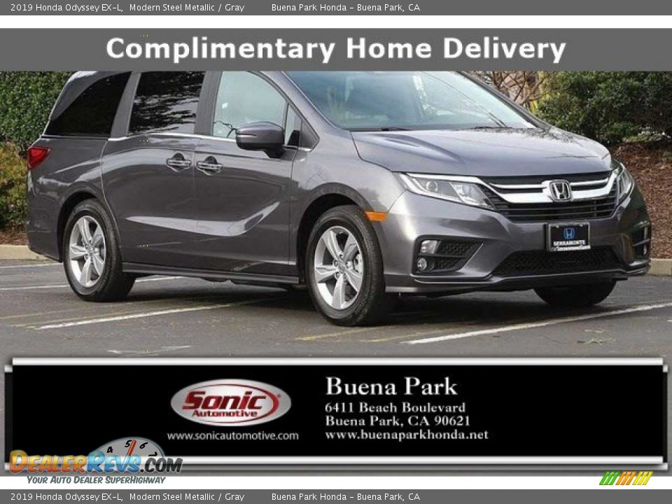 2019 Honda Odyssey EX-L Modern Steel Metallic / Gray Photo #1