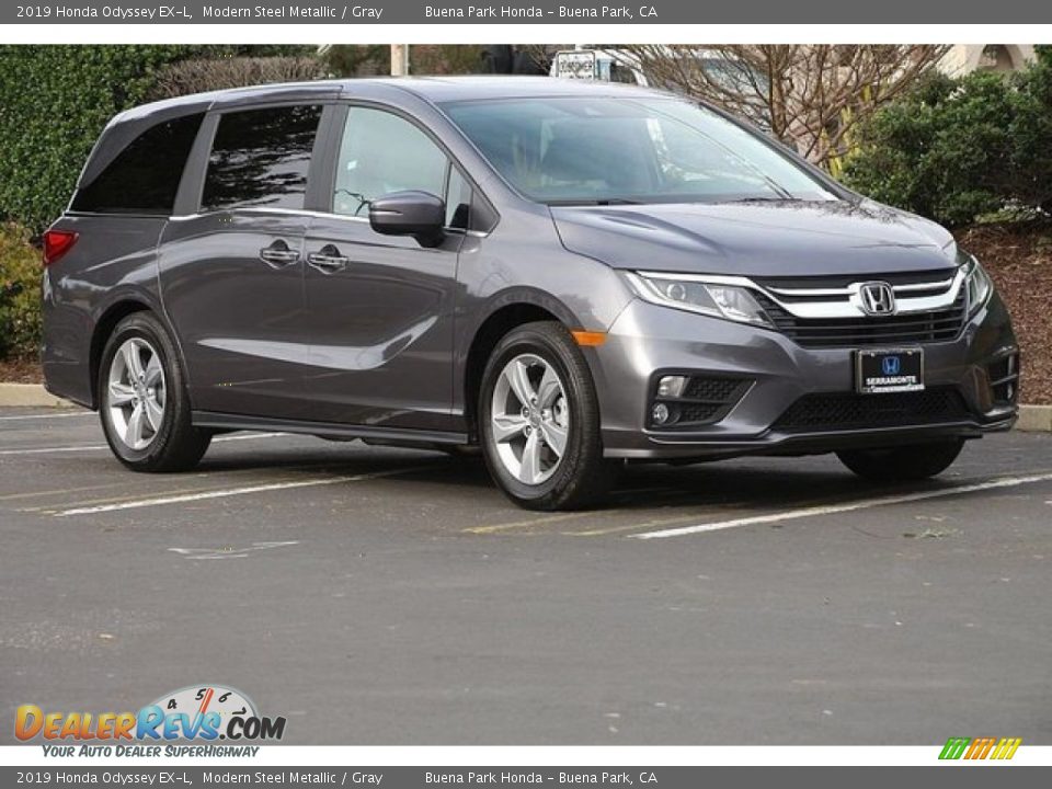 2019 Honda Odyssey EX-L Modern Steel Metallic / Gray Photo #2