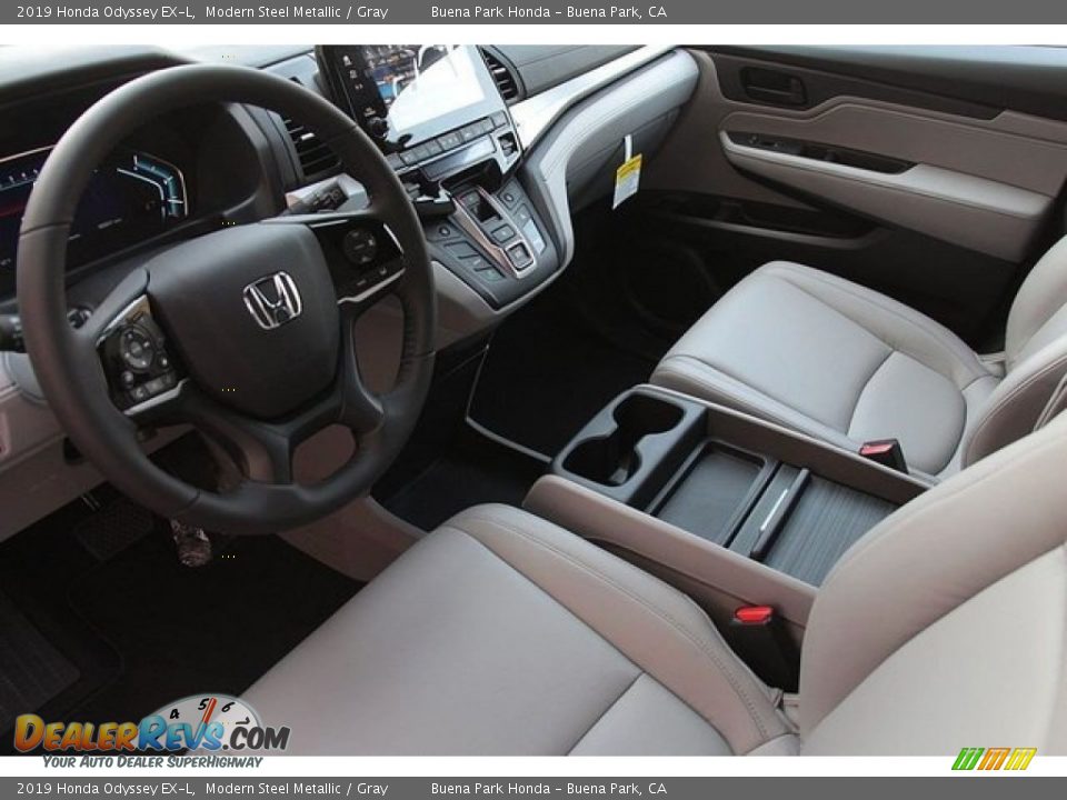 2019 Honda Odyssey EX-L Modern Steel Metallic / Gray Photo #9