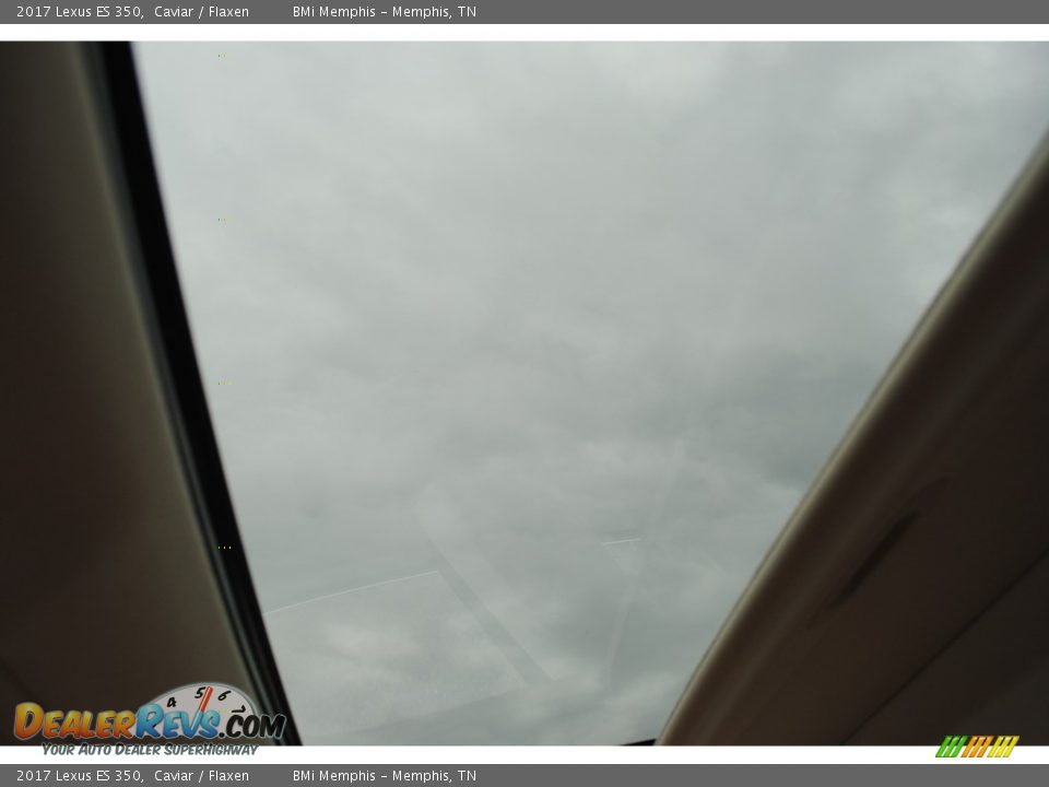 2017 Lexus ES 350 Caviar / Flaxen Photo #24
