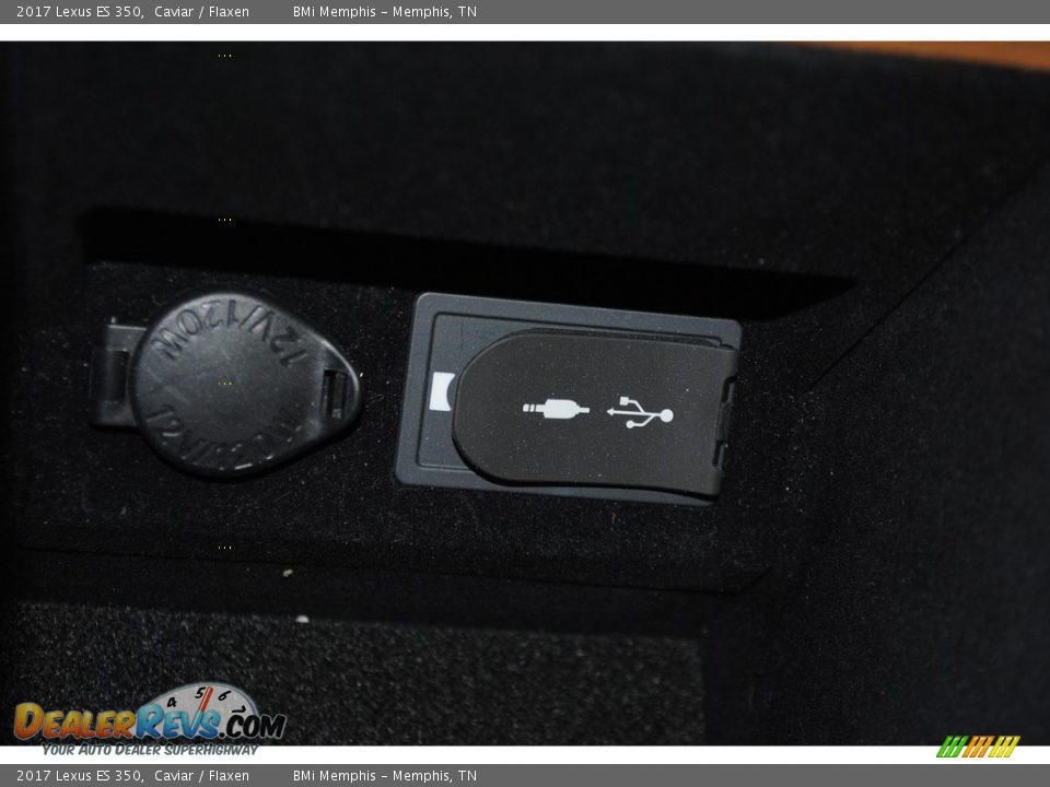 2017 Lexus ES 350 Caviar / Flaxen Photo #25