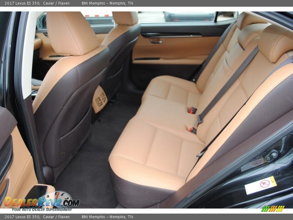 2017 Lexus ES 350 Caviar / Flaxen Photo #27