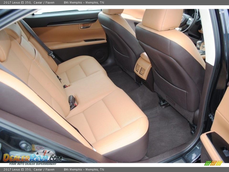 2017 Lexus ES 350 Caviar / Flaxen Photo #30