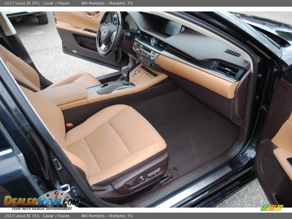 2017 Lexus ES 350 Caviar / Flaxen Photo #32