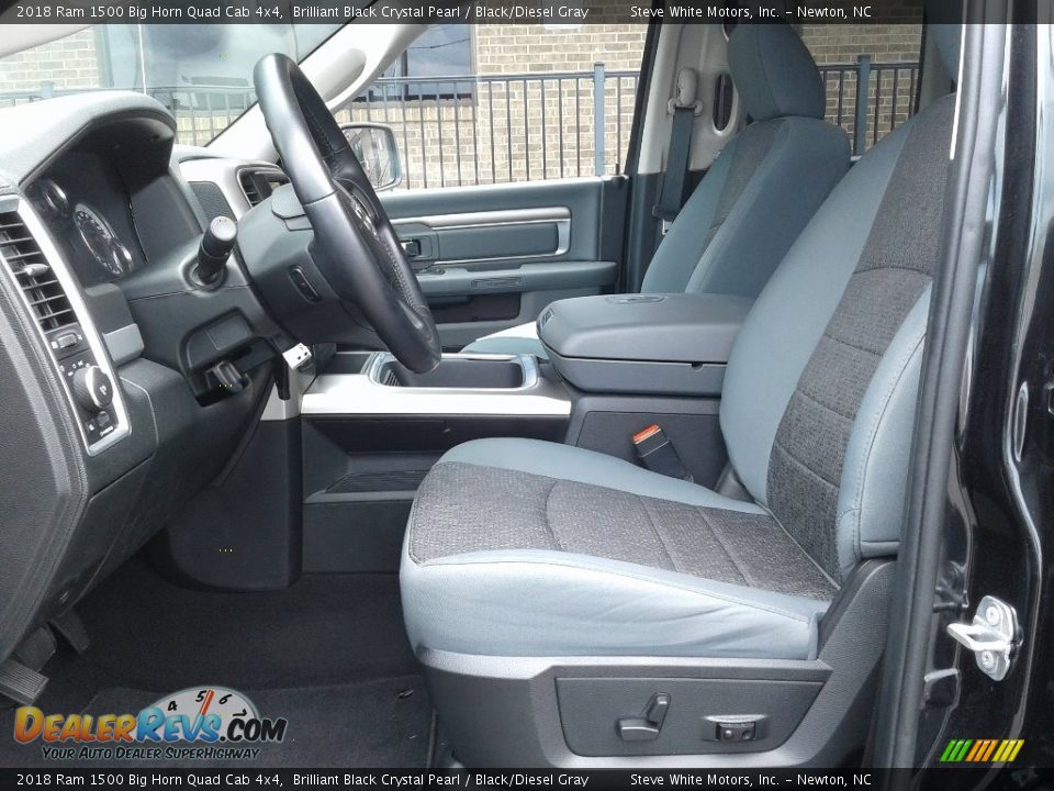 Front Seat of 2018 Ram 1500 Big Horn Quad Cab 4x4 Photo #9