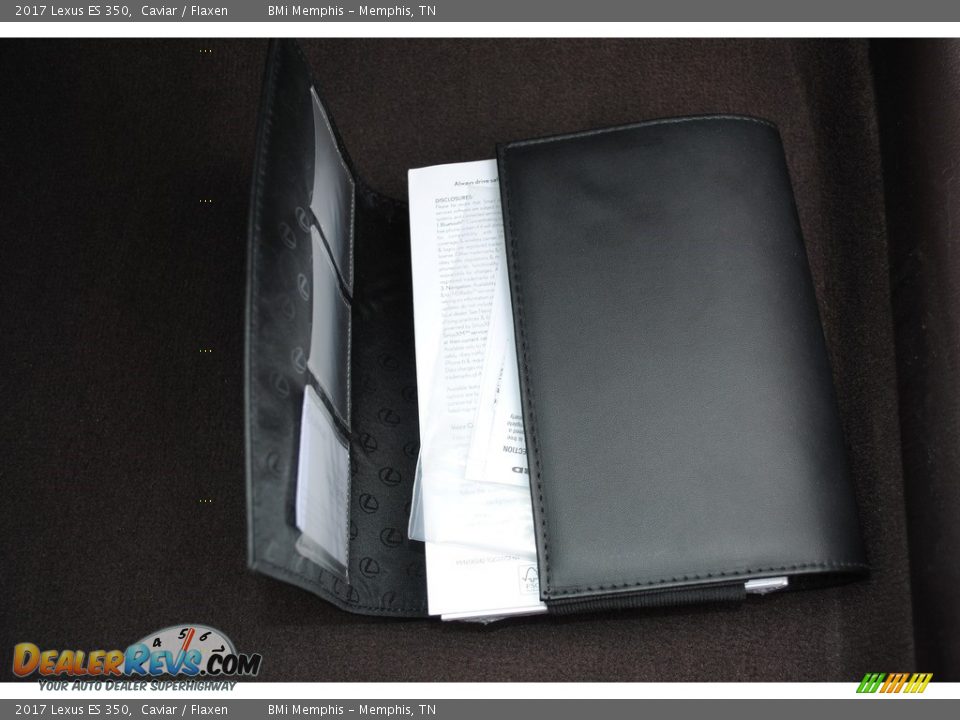 2017 Lexus ES 350 Caviar / Flaxen Photo #33