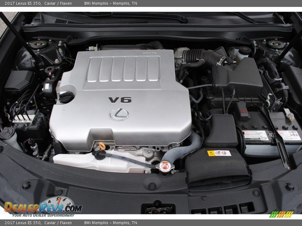 2017 Lexus ES 350 Caviar / Flaxen Photo #36