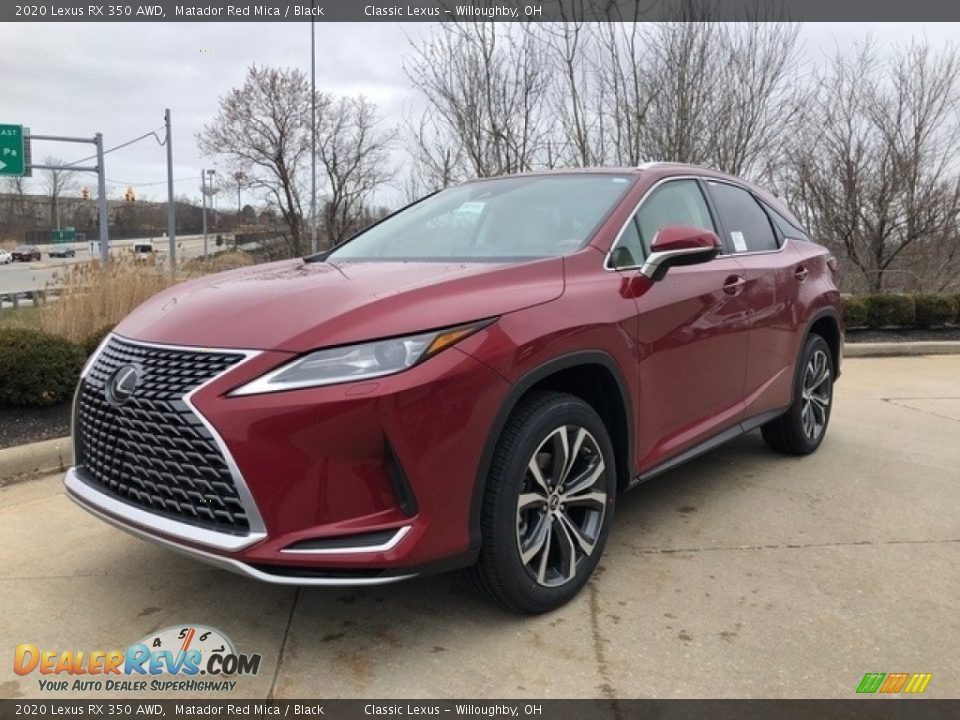 2020 Lexus RX 350 AWD Matador Red Mica / Black Photo #1