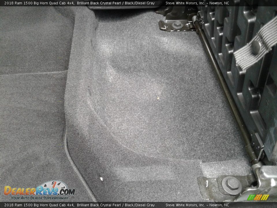 2018 Ram 1500 Big Horn Quad Cab 4x4 Brilliant Black Crystal Pearl / Black/Diesel Gray Photo #14