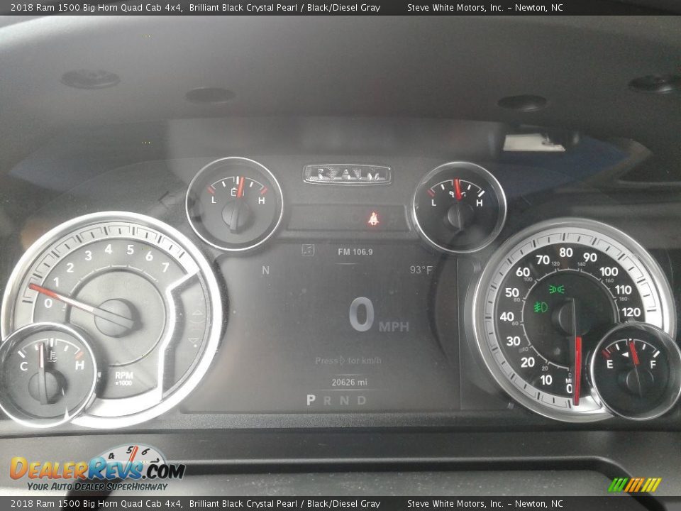 2018 Ram 1500 Big Horn Quad Cab 4x4 Gauges Photo #19