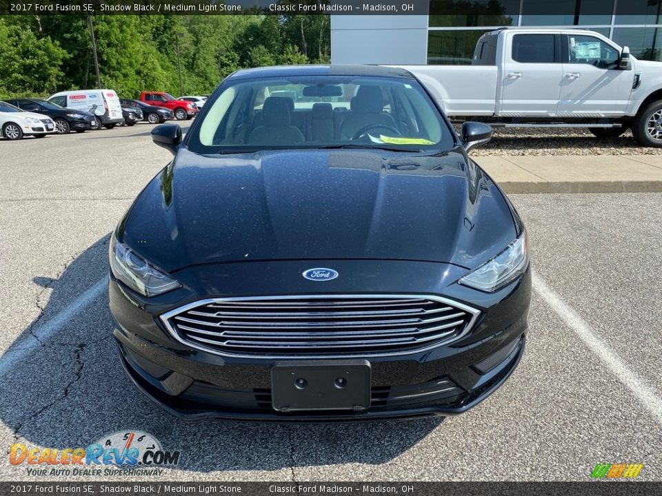 2017 Ford Fusion SE Shadow Black / Medium Light Stone Photo #5