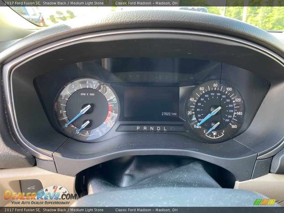 2017 Ford Fusion SE Shadow Black / Medium Light Stone Photo #7