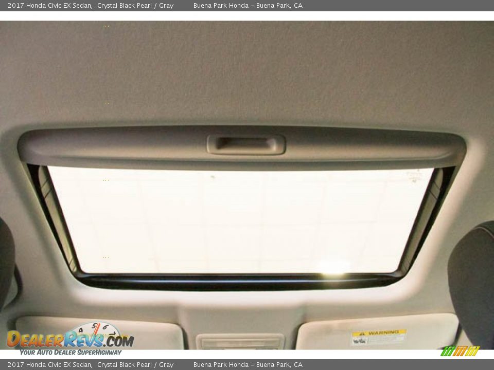 2017 Honda Civic EX Sedan Crystal Black Pearl / Gray Photo #21