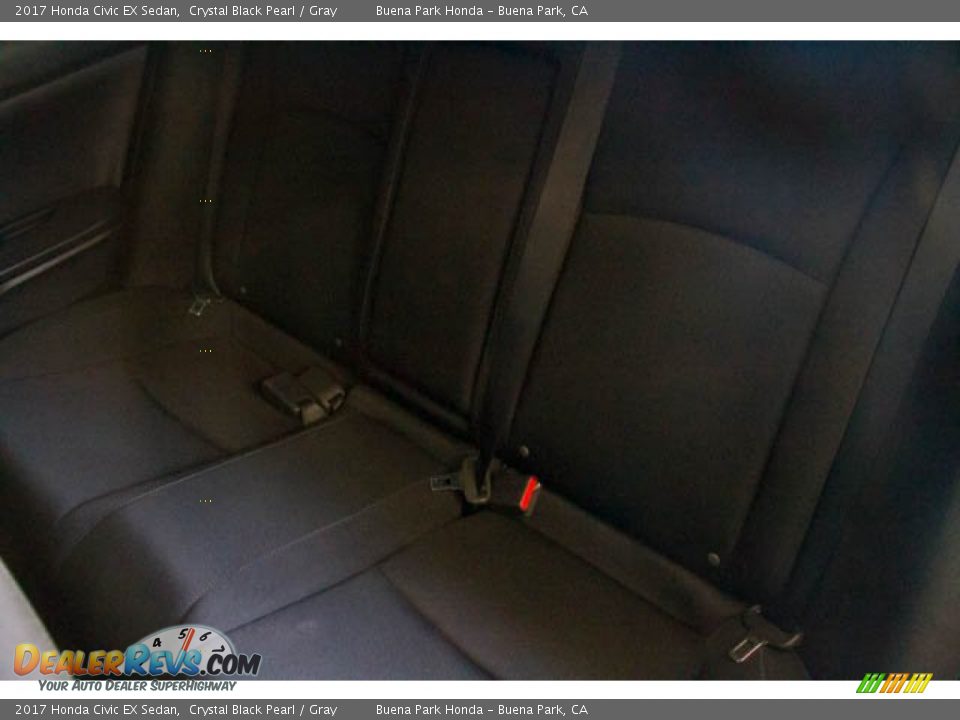 2017 Honda Civic EX Sedan Crystal Black Pearl / Gray Photo #22
