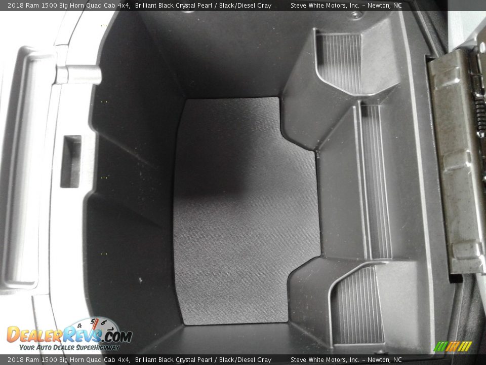2018 Ram 1500 Big Horn Quad Cab 4x4 Brilliant Black Crystal Pearl / Black/Diesel Gray Photo #27
