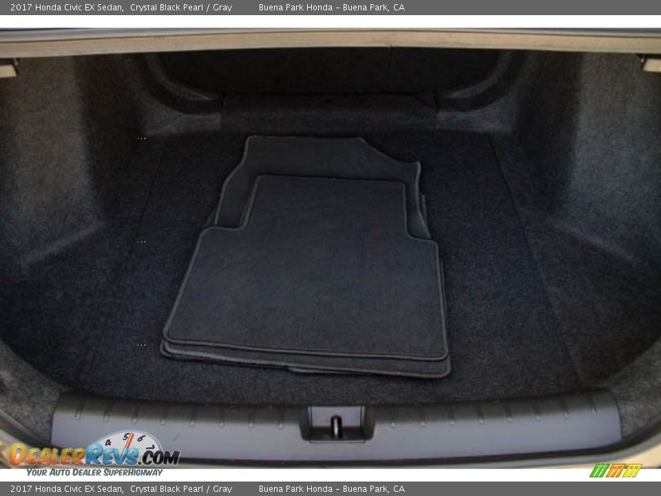 2017 Honda Civic EX Sedan Crystal Black Pearl / Gray Photo #23