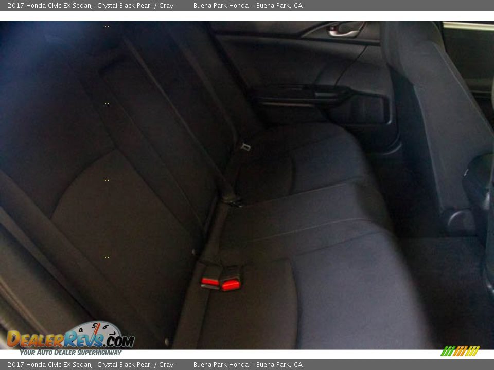 2017 Honda Civic EX Sedan Crystal Black Pearl / Gray Photo #24