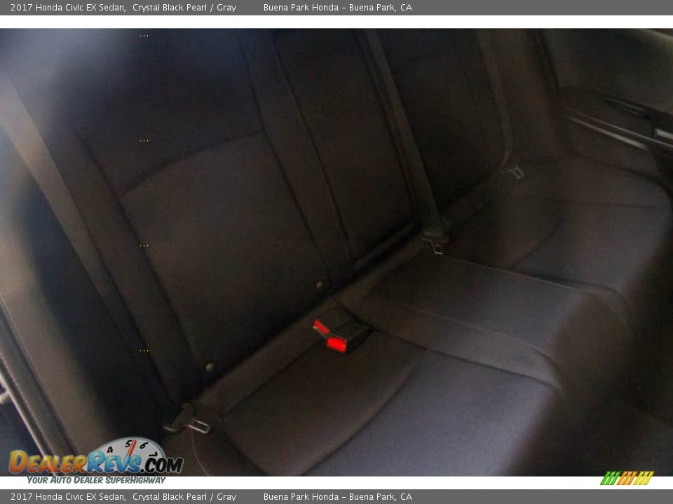 2017 Honda Civic EX Sedan Crystal Black Pearl / Gray Photo #25