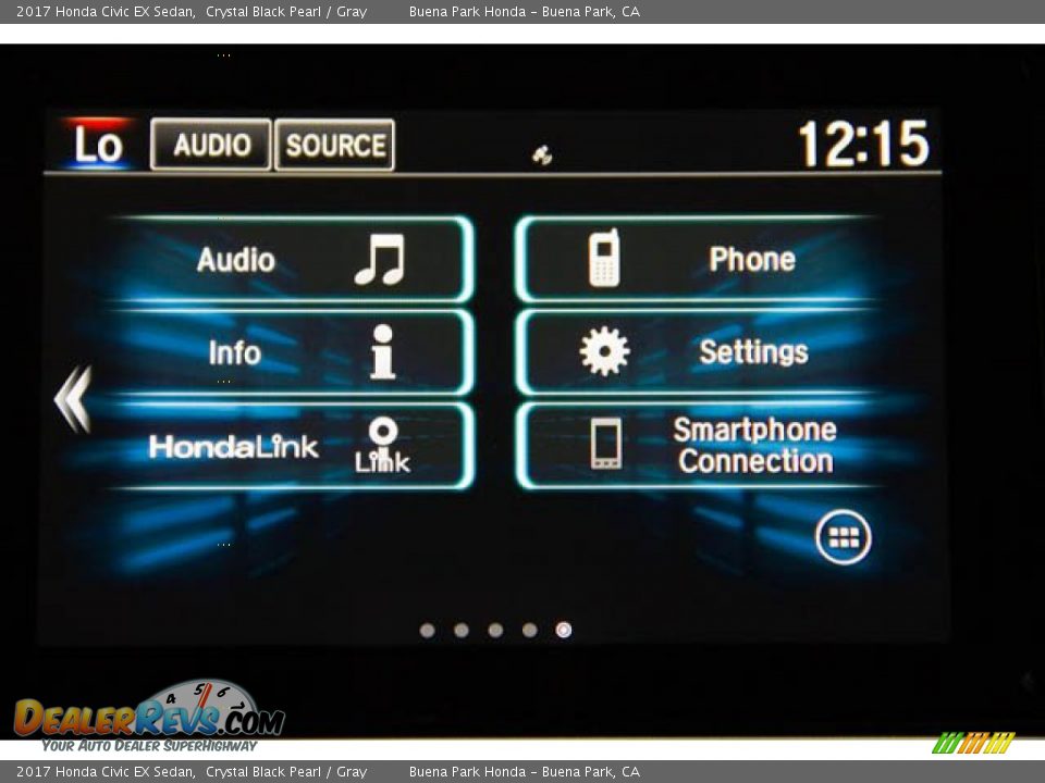 2017 Honda Civic EX Sedan Crystal Black Pearl / Gray Photo #28