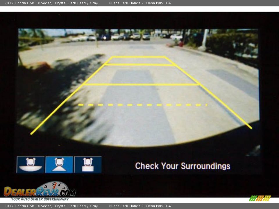 2017 Honda Civic EX Sedan Crystal Black Pearl / Gray Photo #29