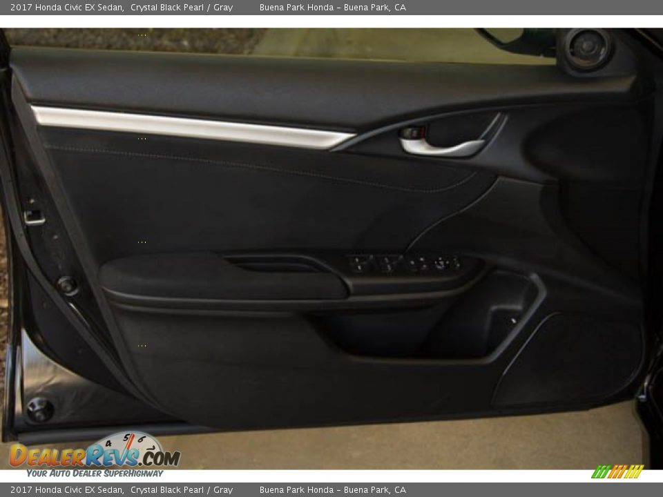 2017 Honda Civic EX Sedan Crystal Black Pearl / Gray Photo #31