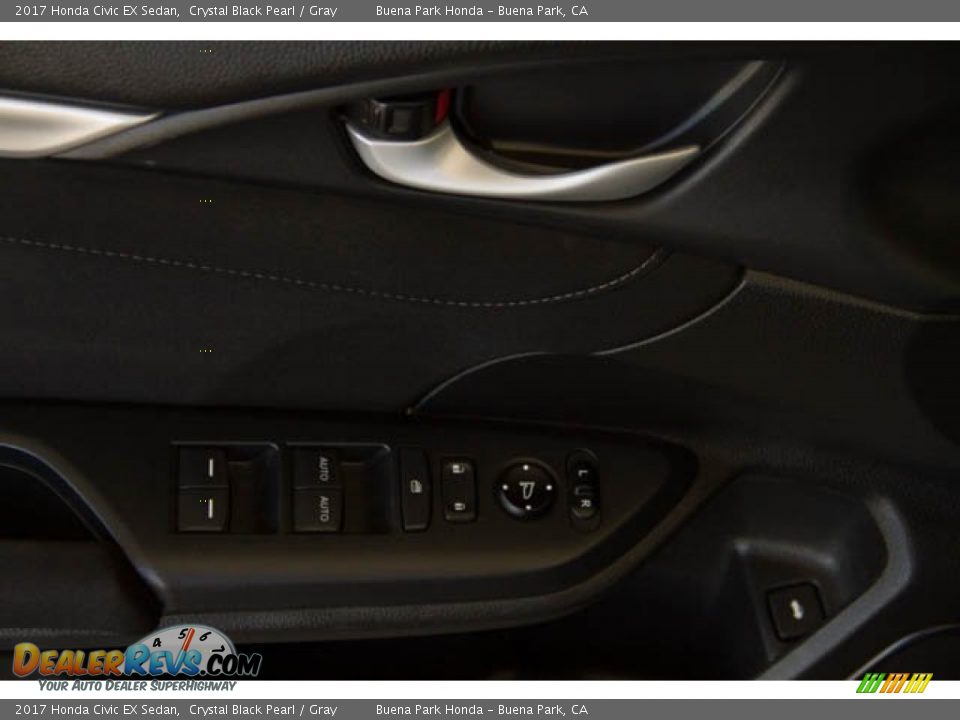 2017 Honda Civic EX Sedan Crystal Black Pearl / Gray Photo #32