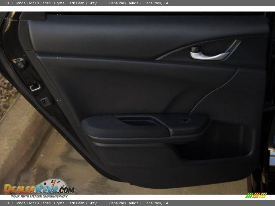 2017 Honda Civic EX Sedan Crystal Black Pearl / Gray Photo #33
