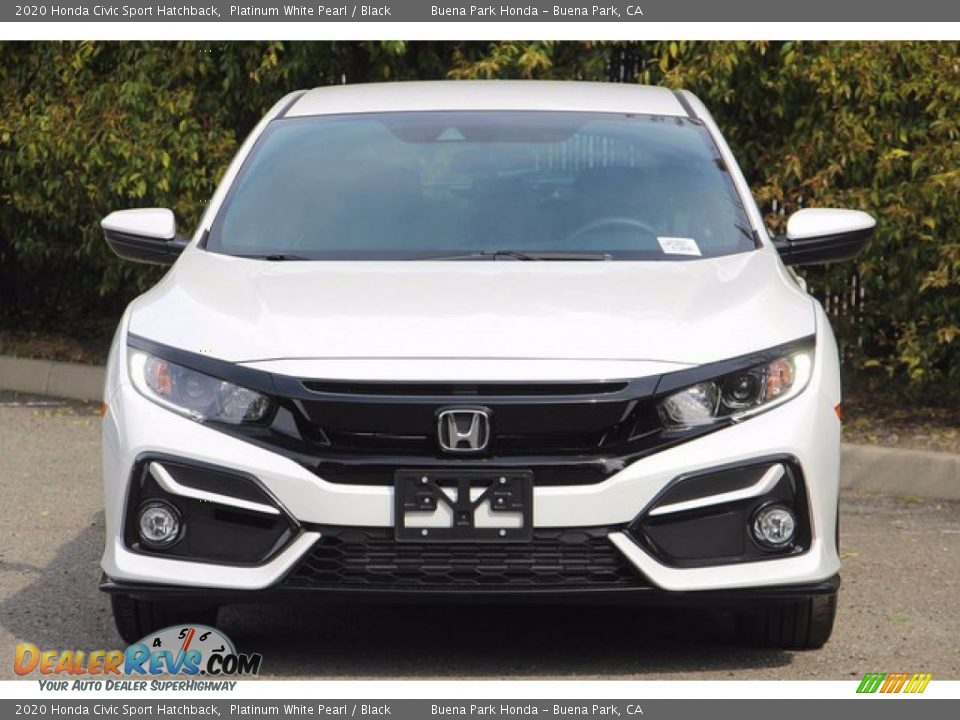 2020 Honda Civic Sport Hatchback Platinum White Pearl / Black Photo #4