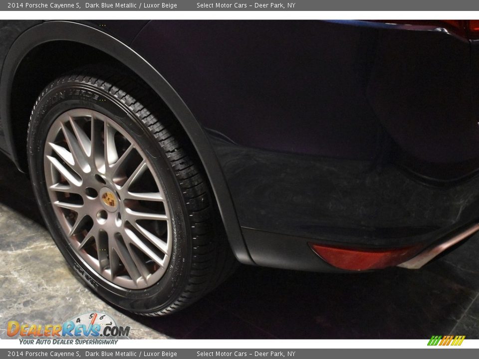 2014 Porsche Cayenne S Dark Blue Metallic / Luxor Beige Photo #4