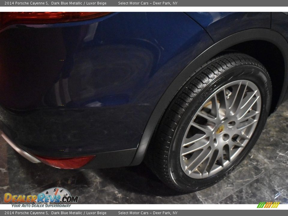 2014 Porsche Cayenne S Dark Blue Metallic / Luxor Beige Photo #5