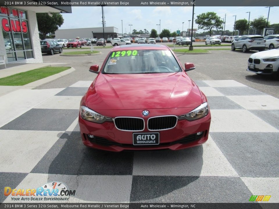 2014 BMW 3 Series 320i Sedan Melbourne Red Metallic / Venetian Beige Photo #2