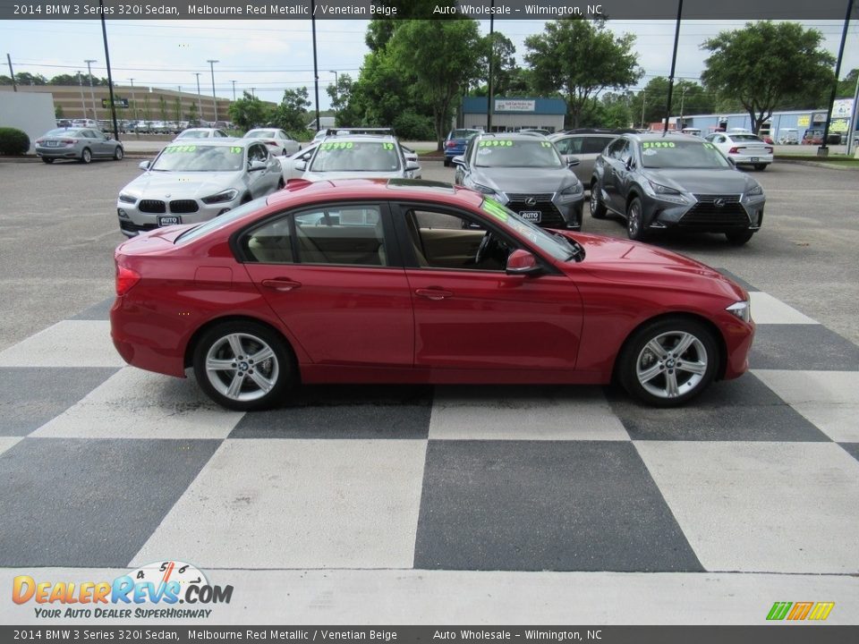 2014 BMW 3 Series 320i Sedan Melbourne Red Metallic / Venetian Beige Photo #3