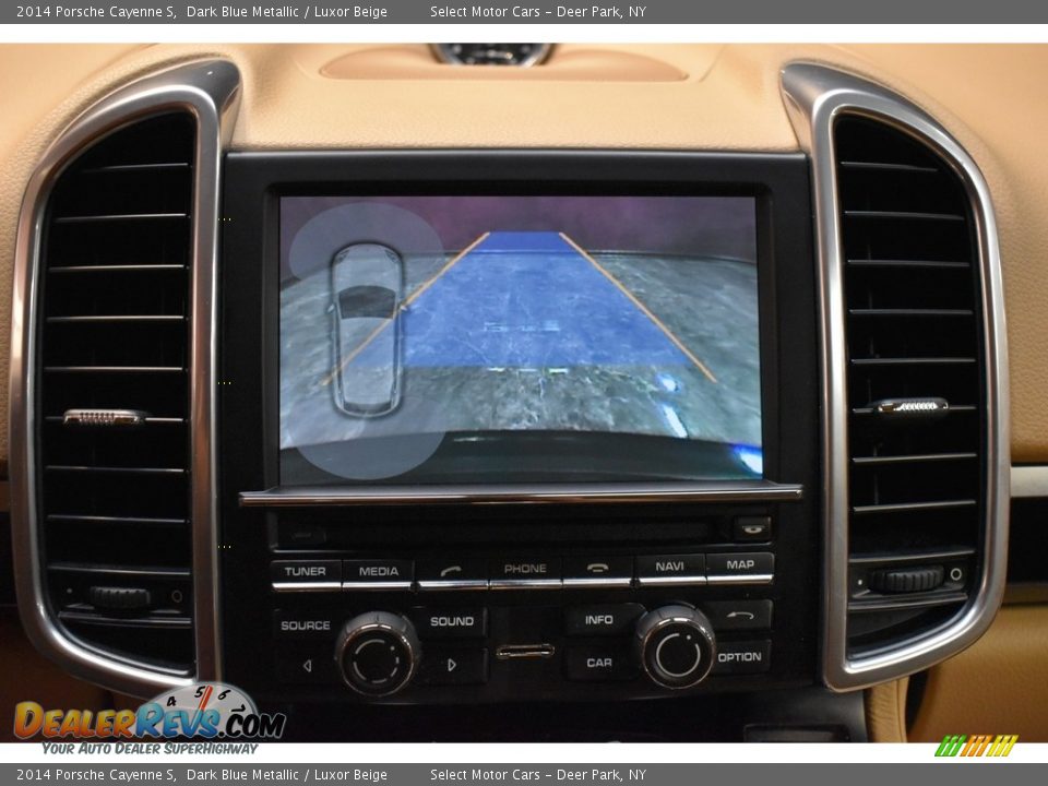 2014 Porsche Cayenne S Dark Blue Metallic / Luxor Beige Photo #9