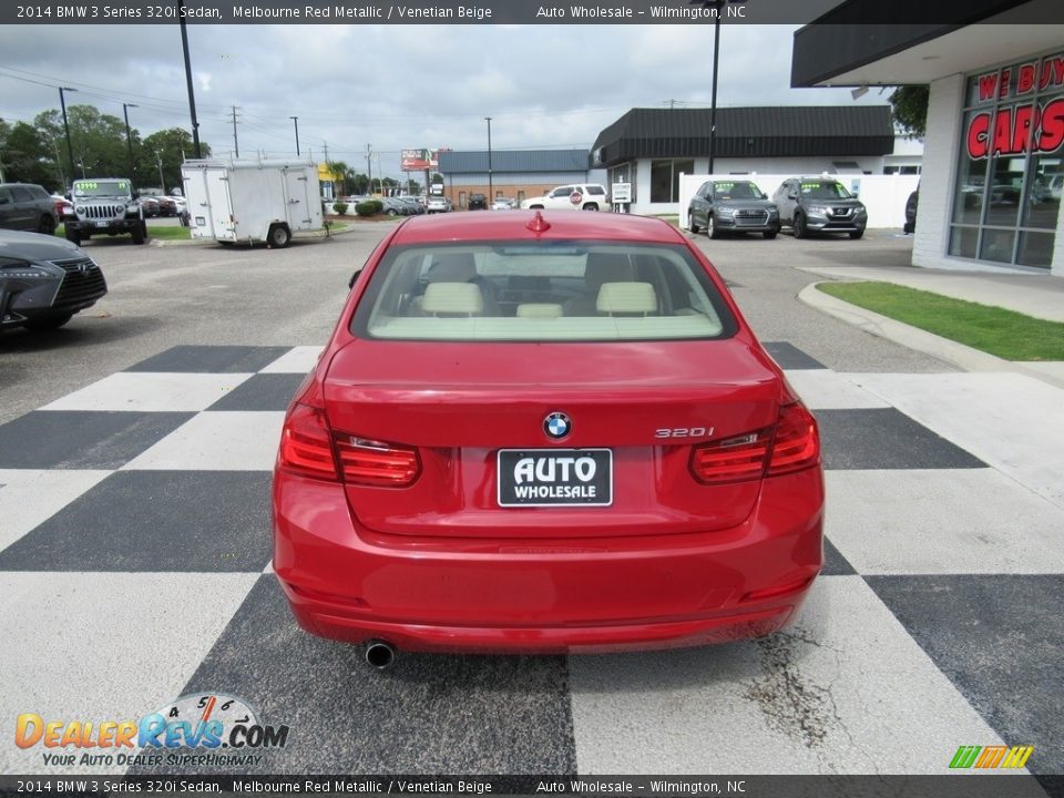 2014 BMW 3 Series 320i Sedan Melbourne Red Metallic / Venetian Beige Photo #4