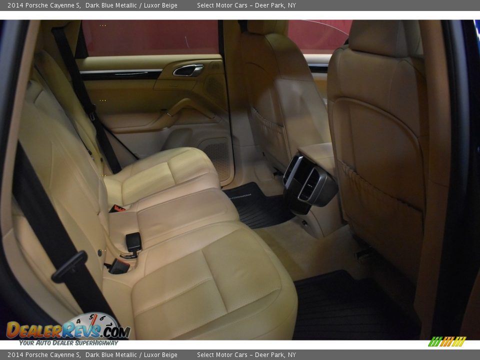 2014 Porsche Cayenne S Dark Blue Metallic / Luxor Beige Photo #11